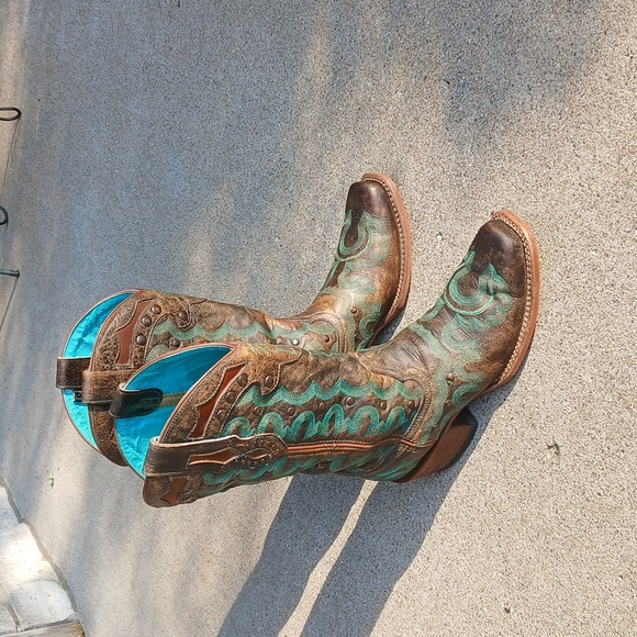 Justin Women's Marino Western Boot | Chocolate Sz 9 L4360 EUC - Picture 15 of 16